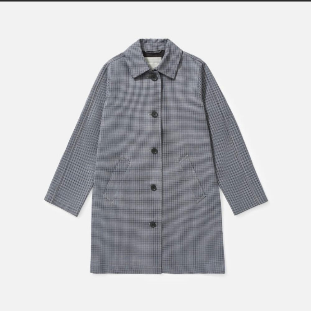 Everlane Plaid Mac Coat